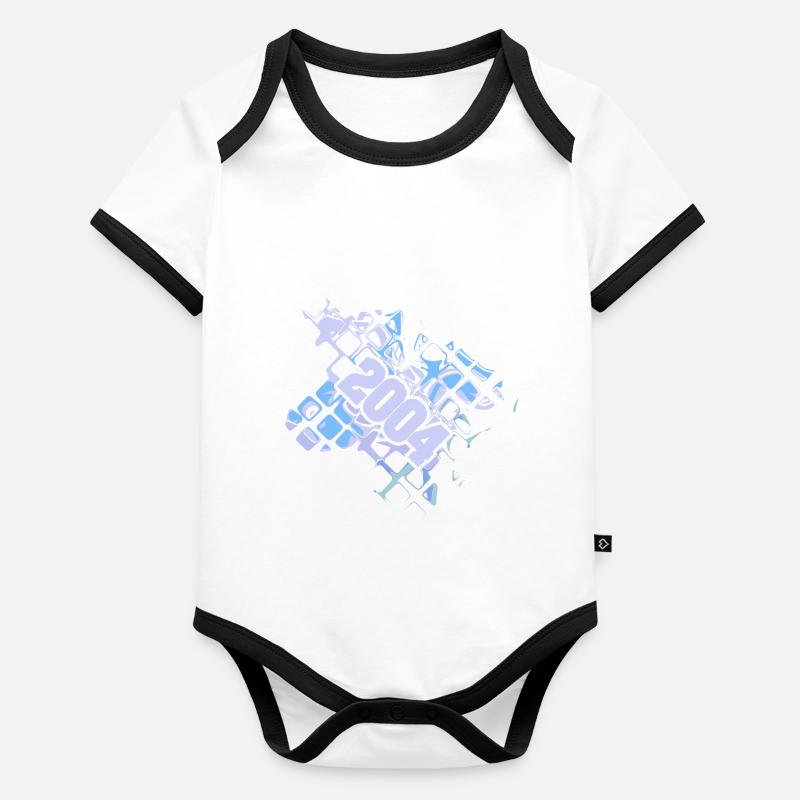 Nerd 2004 Baby Bio-Kurzarm-Kontrastbody