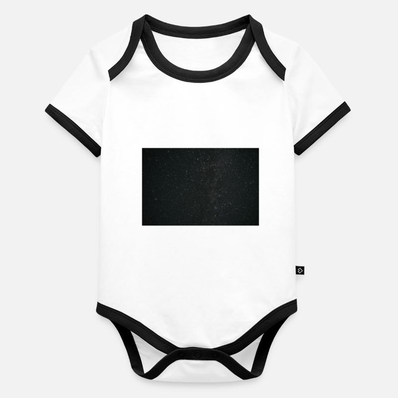 Astrologie Baby Bio-Kurzarm-Kontrastbody