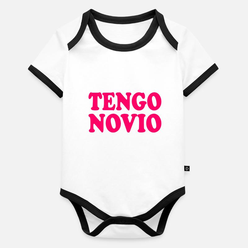 Ich habe einen Freund Baby Bio-Kurzarm-Kontrastbody