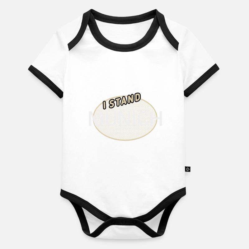 I stand for Munich Organic Baby Contrasting Bodysuit