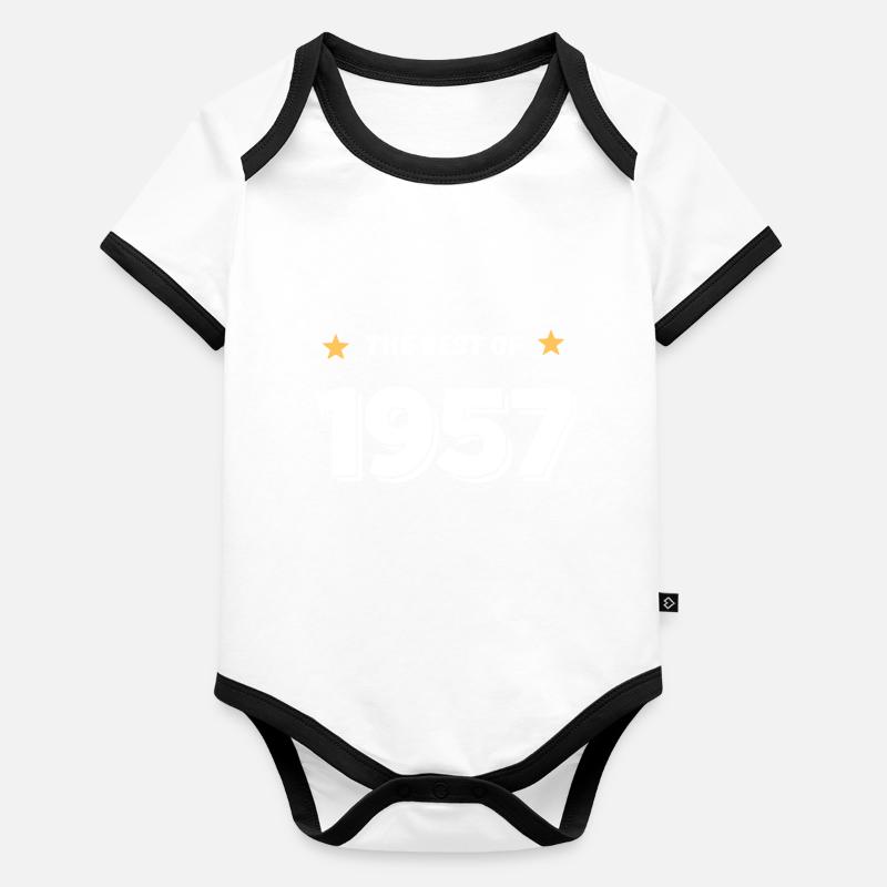 Das Beste von 1957 Baby Bio-Kurzarm-Kontrastbody