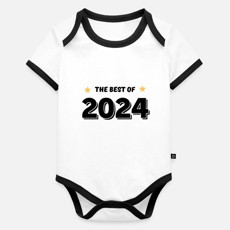 Das Beste aus 2024 Baby Bio-Kurzarm-Kontrastbody