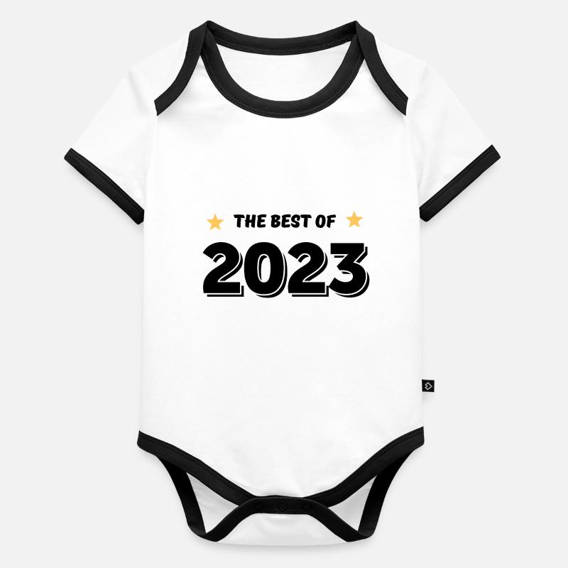 Das Beste aus 2023 Baby Bio-Kurzarm-Kontrastbody