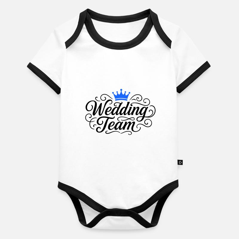 Wedding Team Hochzeit Organic Baby Contrasting Bodysuit
