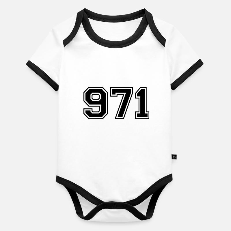 971 Body Bébé bio contrasté manches courtes