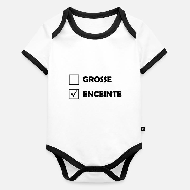 Grosse / speaker Organic Baby Contrasting Bodysuit
