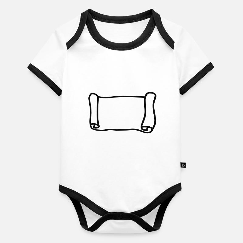 Scroll Organic Baby Contrasting Bodysuit