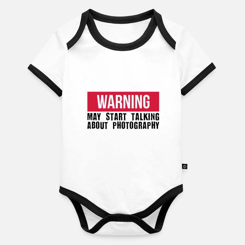 Start talking Photography - kamera Baby Bio-Kurzarm-Kontrastbody