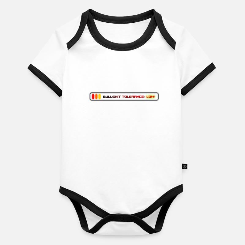 Bullshit Tolerance : Extremely Low ! Body Bébé bio contrasté manches courtes