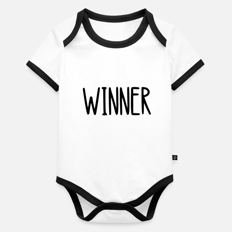 winner Body Bébé bio contrasté manches courtes