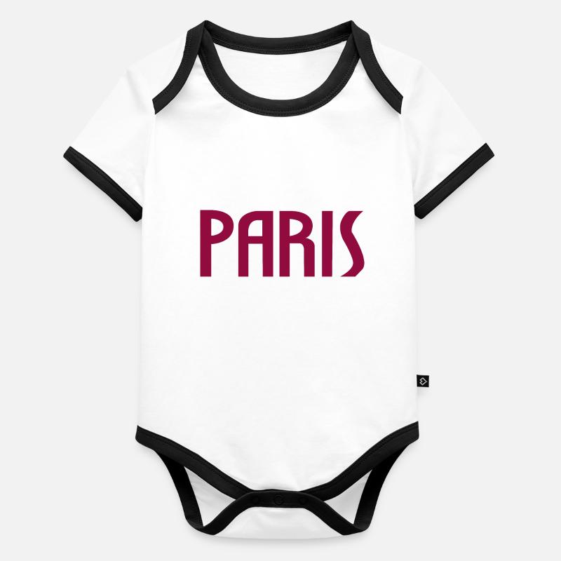Paris Organic Baby Contrasting Bodysuit