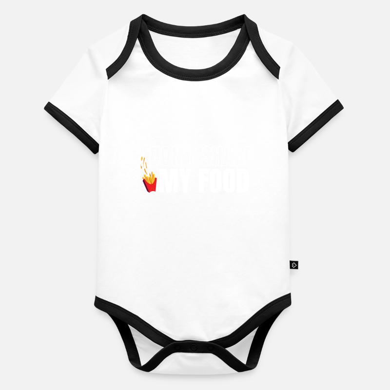 Ma nourriture Body Bébé bio contrasté manches courtes