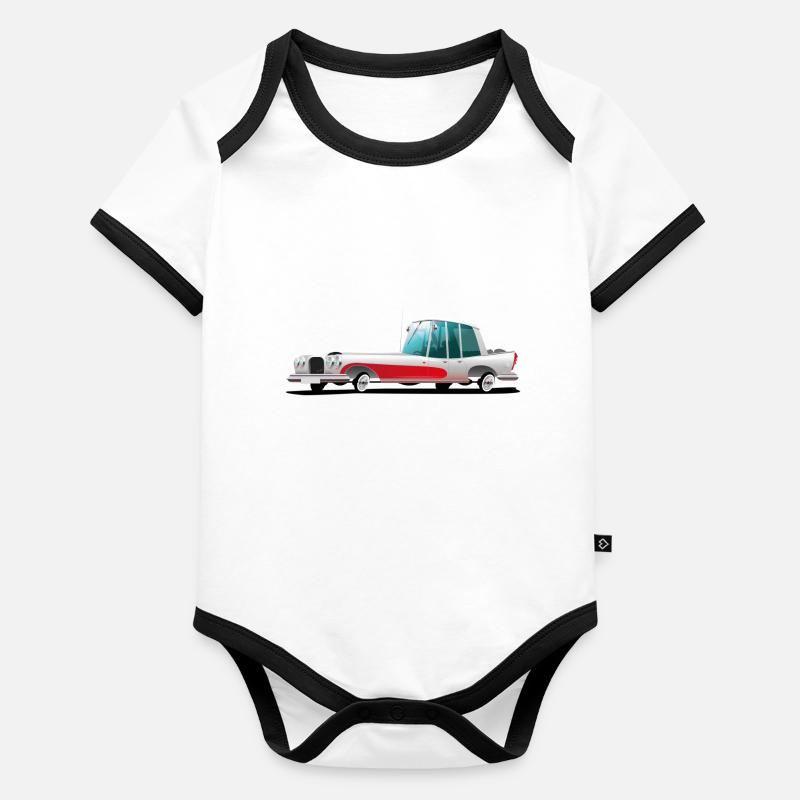 FunnyCar1 Baby Bio-Kurzarm-Kontrastbody