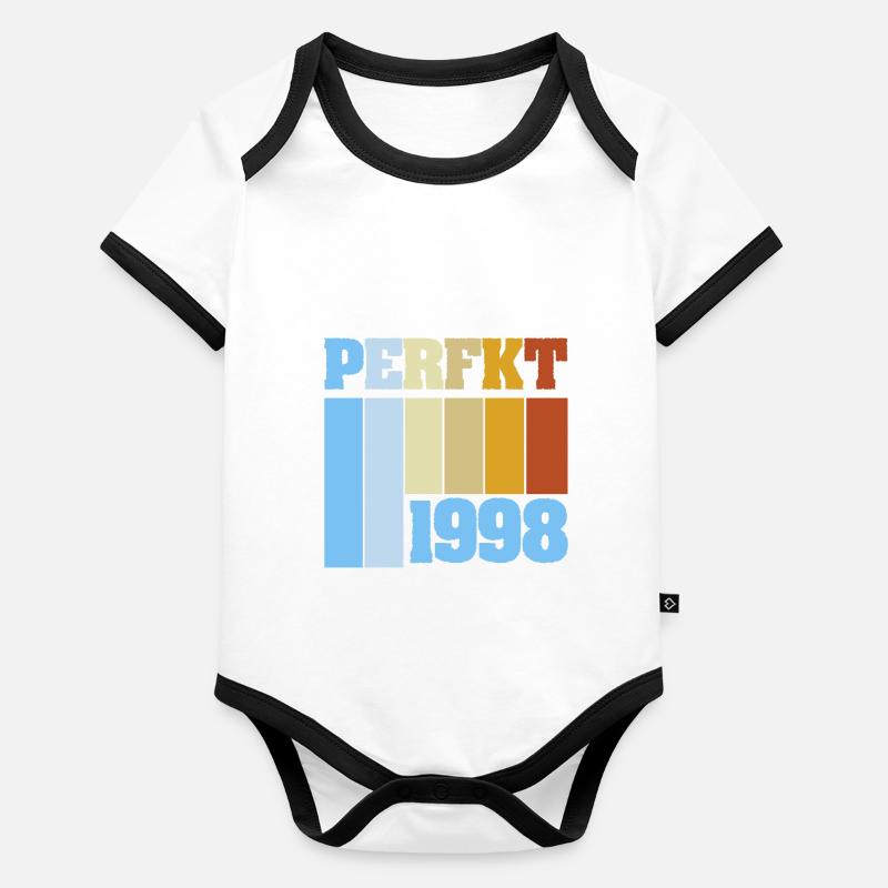 1998 Body Bébé bio contrasté manches courtes