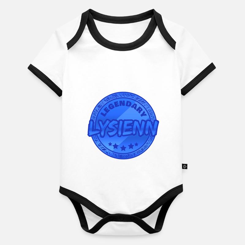 First name Lysienn Organic Baby Contrasting Bodysuit