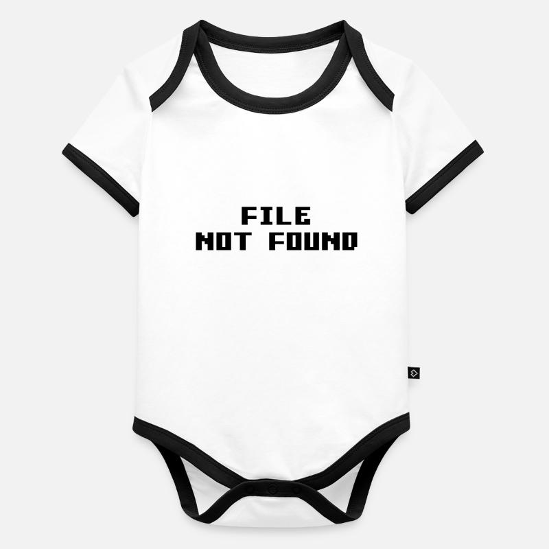File Not Found Organic Baby Contrasting Bodysuit