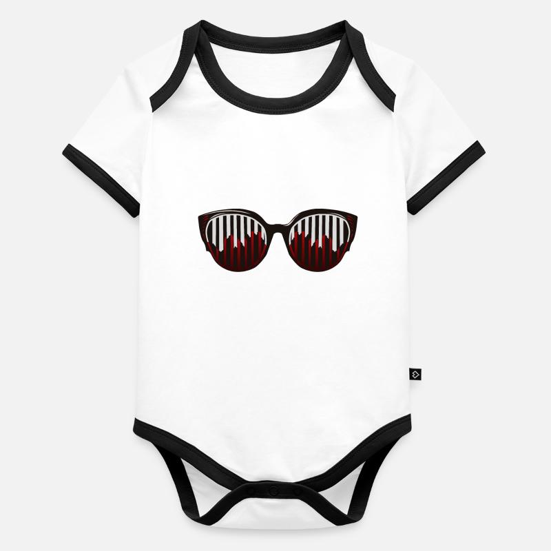 lunette de soleil fun cool 6 B Body Bébé bio contrasté manches courtes