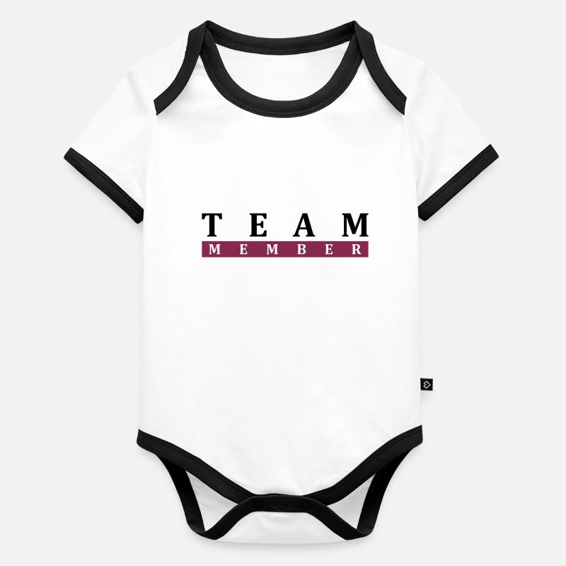 Équipier Body Bébé bio contrasté manches courtes