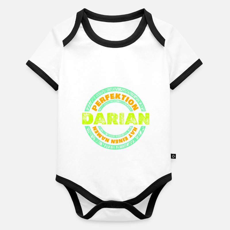 Darian Organic Baby Contrasting Bodysuit