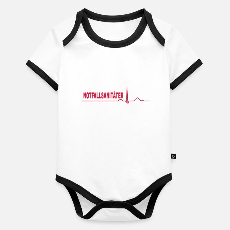 Notfallsanitäter Baby Bio-Kurzarm-Kontrastbody