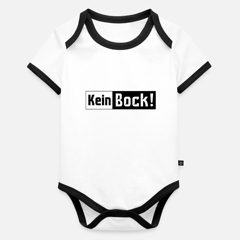 Kein Bock! Baby Bio-Kurzarm-Kontrastbody