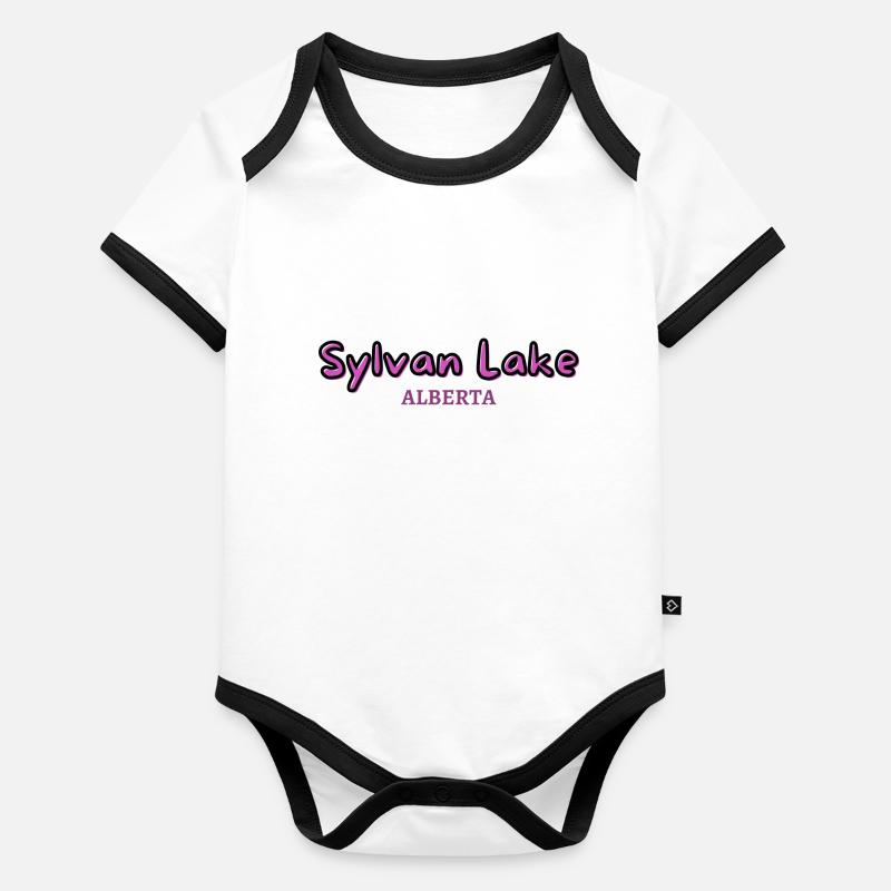 Sylvan Lake Alberta Organic Baby Contrasting Bodysuit