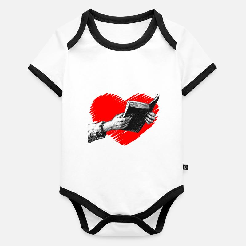 Read the book Hearts Organic Baby Contrasting Bodysuit