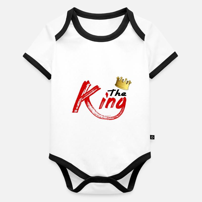 The King Baby Bio-Kurzarm-Kontrastbody