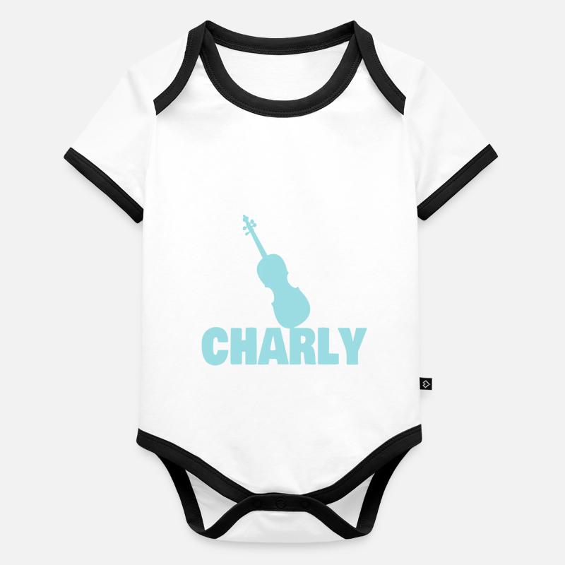Bratsche Charly Baby Bio-Kurzarm-Kontrastbody