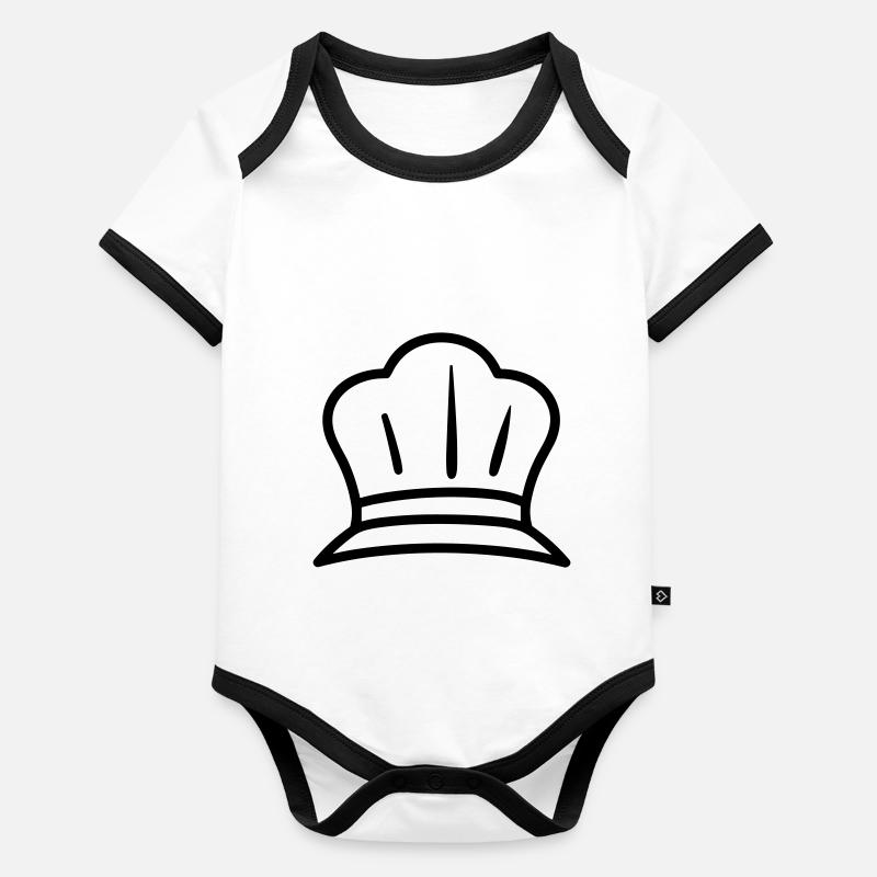 Küchenchef Baby Bio-Kurzarm-Kontrastbody