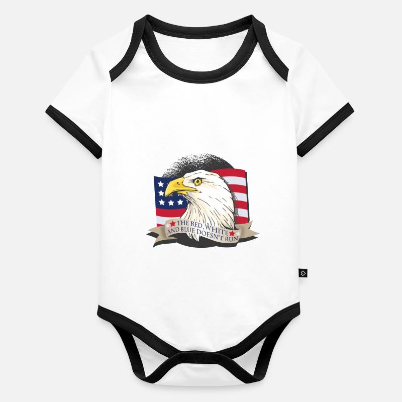 American Eagle USA Organic Baby Contrasting Bodysuit