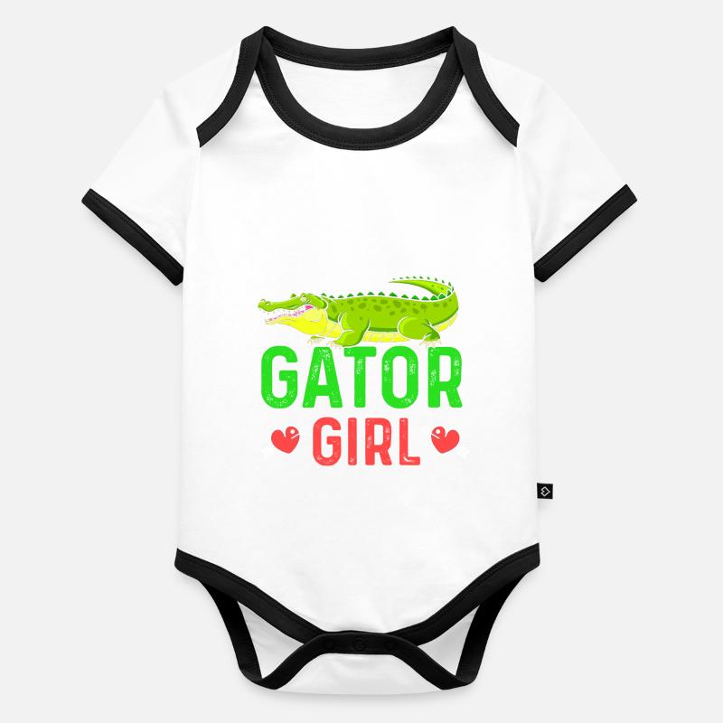 Alligator Baby Bio-Kurzarm-Kontrastbody
