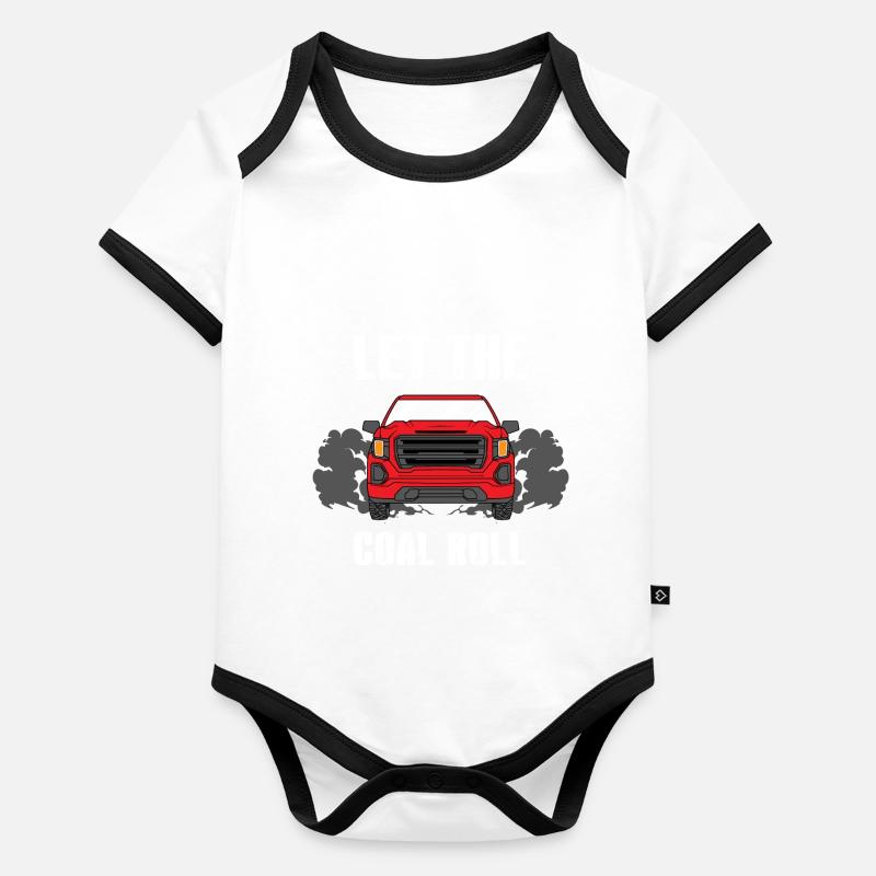 Carbon roller design for diesel drivers Organic Baby Contrasting Bodysuit