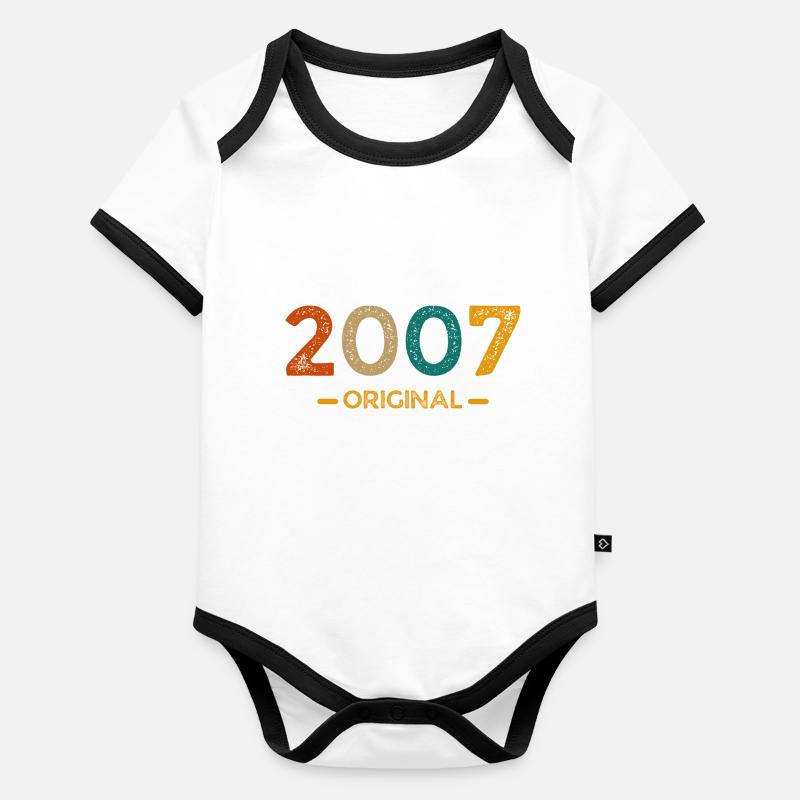 2007 Original Body Bébé bio contrasté manches courtes