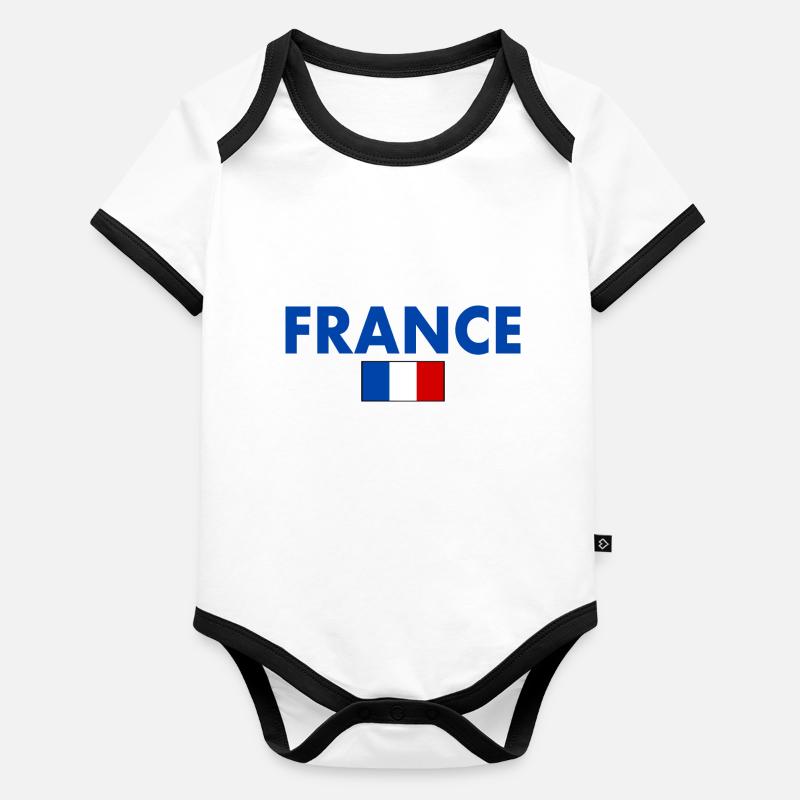 France Body Bébé bio contrasté manches courtes