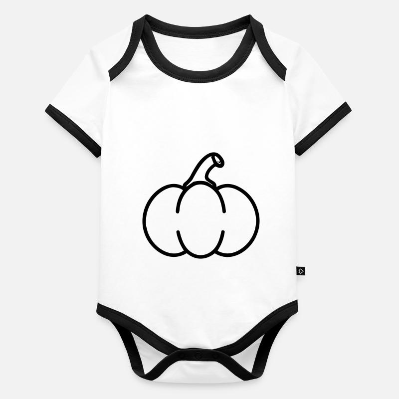 pumpkin Organic Baby Contrasting Bodysuit