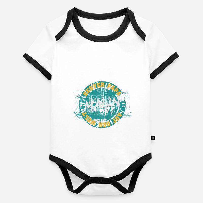 Father's Day Malin Organic Baby Contrasting Bodysuit