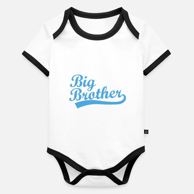 Grand frère Body Bébé bio contrasté manches courtes