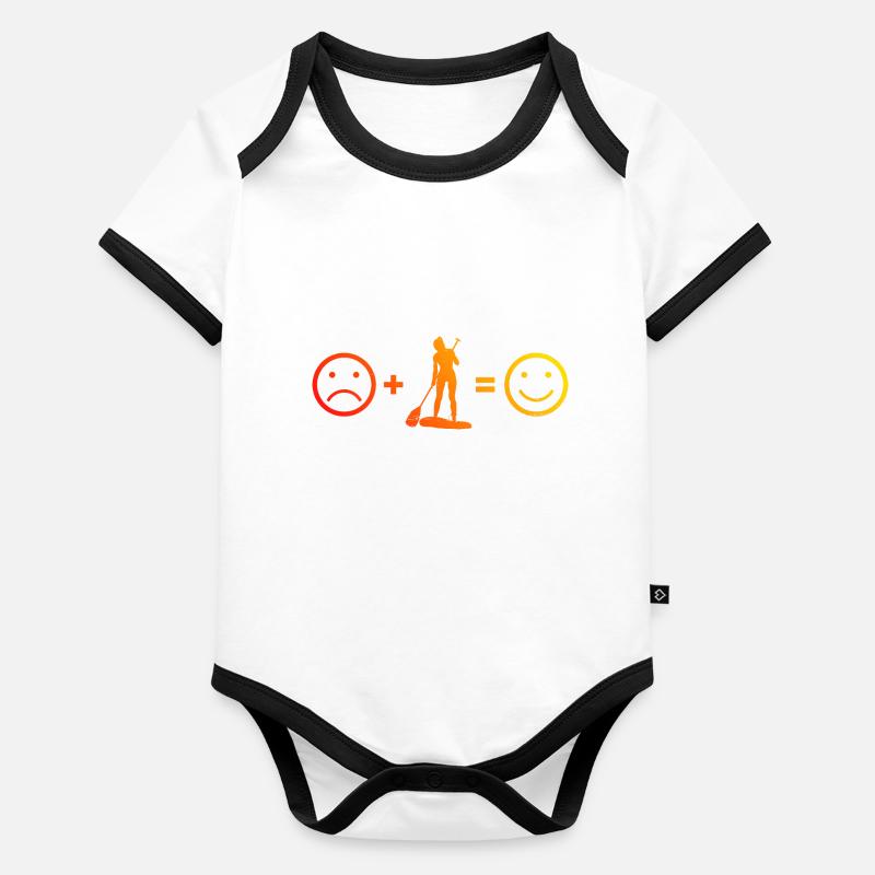 Sup Stand up Paddle Planche à pagaie Standup Paddle Body Bébé bio contrasté manches courtes