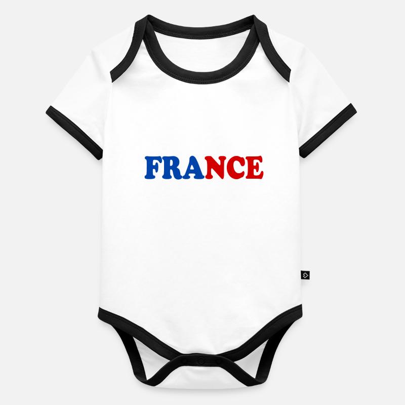 France Body Bébé bio contrasté manches courtes