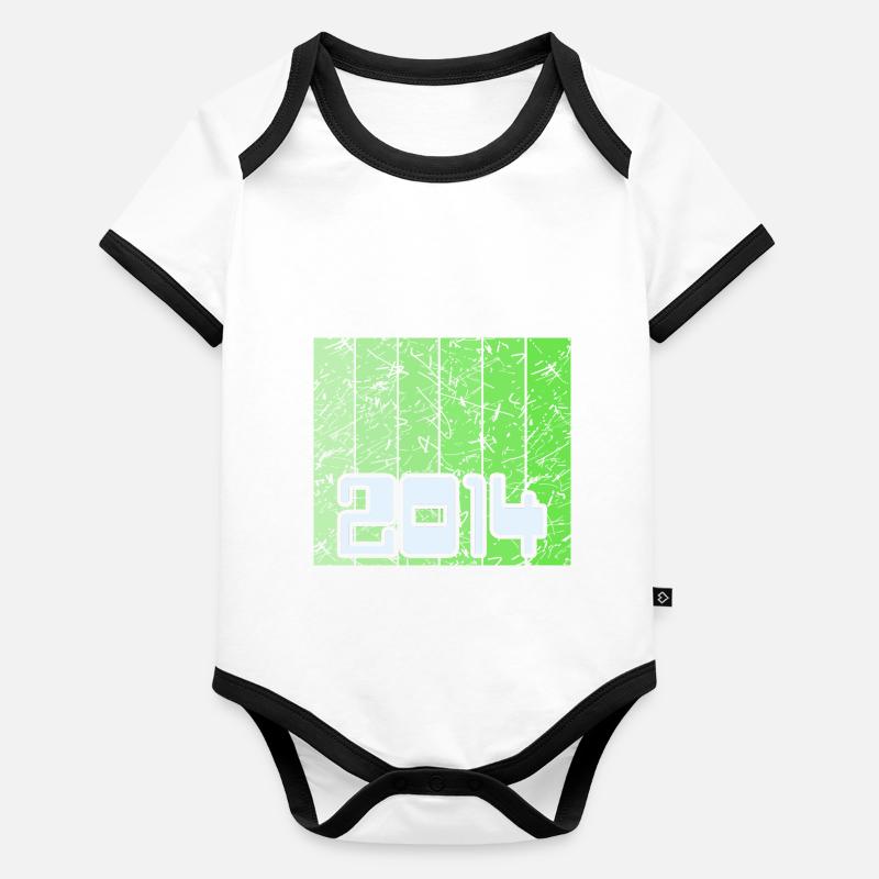 Jahr 2014 Baby Bio-Kurzarm-Kontrastbody