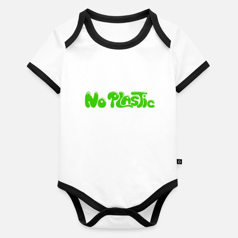 Éviter Body Bébé bio contrasté manches courtes