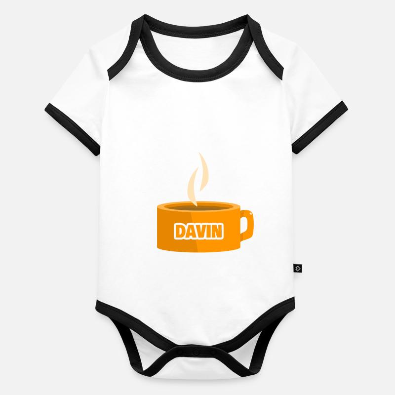 Davin Body Bébé bio contrasté manches courtes