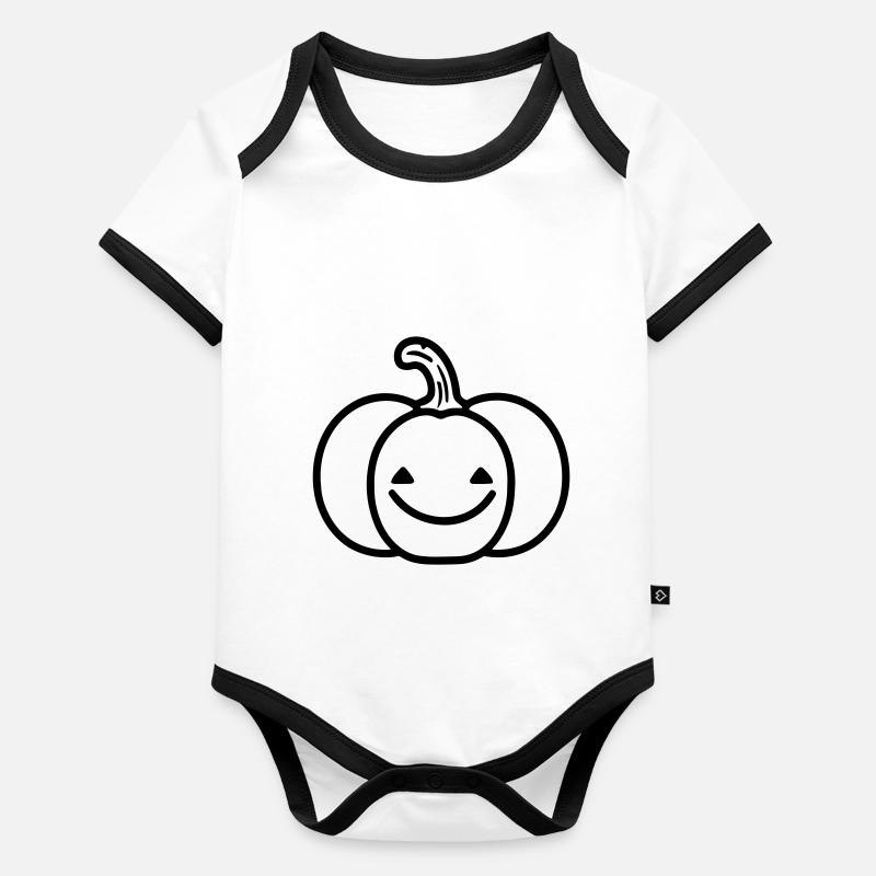 pumpkin Organic Baby Contrasting Bodysuit