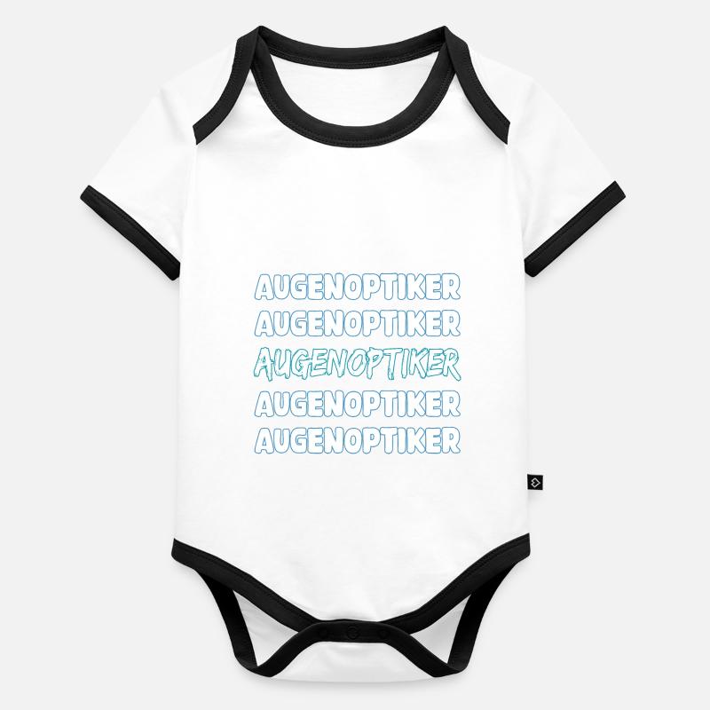 Opticien comme métier Body Bébé bio contrasté manches courtes