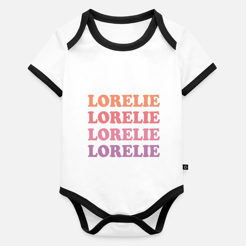 Lorélie Body Bébé bio contrasté manches courtes