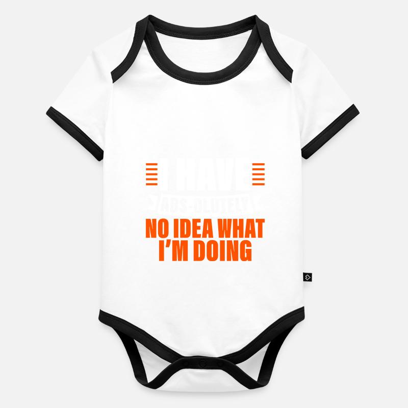 I Have Abs-olutely No Idea What I'm Doing 4 Baby Bio-Kurzarm-Kontrastbody