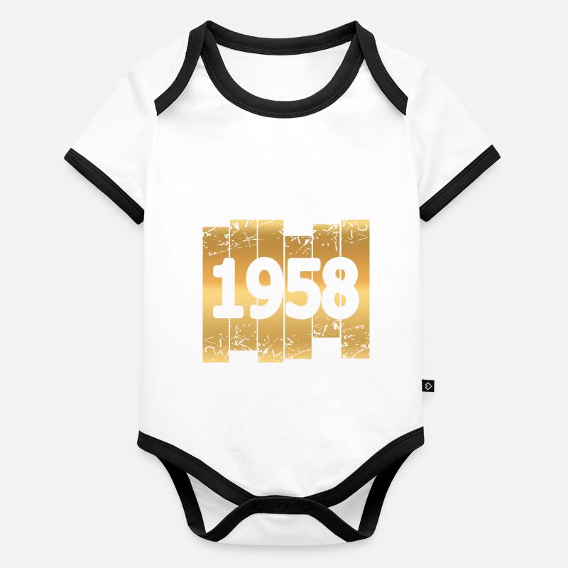 1958 Organic Baby Contrasting Bodysuit