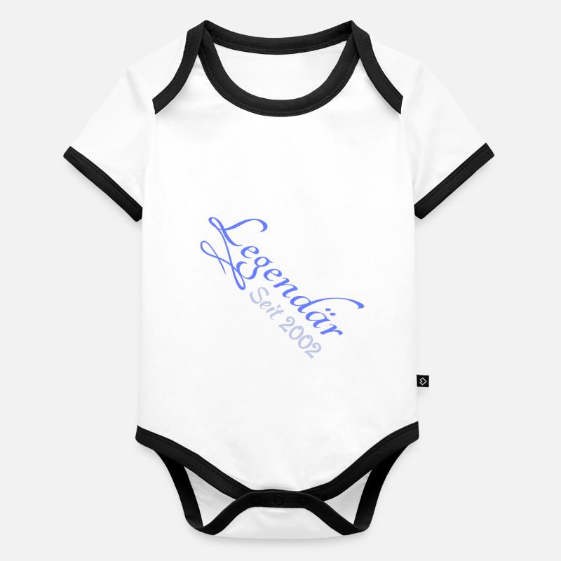 Jahr 2002 Baby Bio-Kurzarm-Kontrastbody