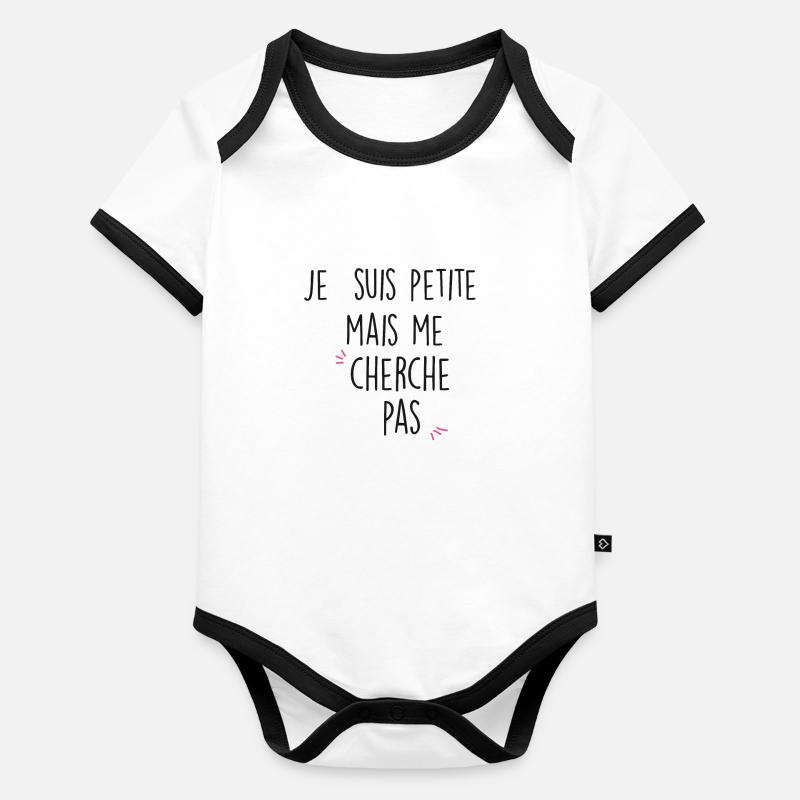 petite Body Bébé bio contrasté manches courtes